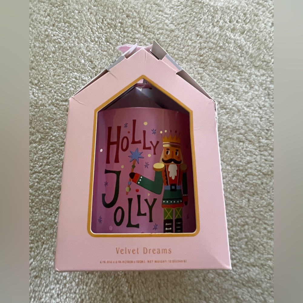 New Holly Jolly Nutcracker Candle